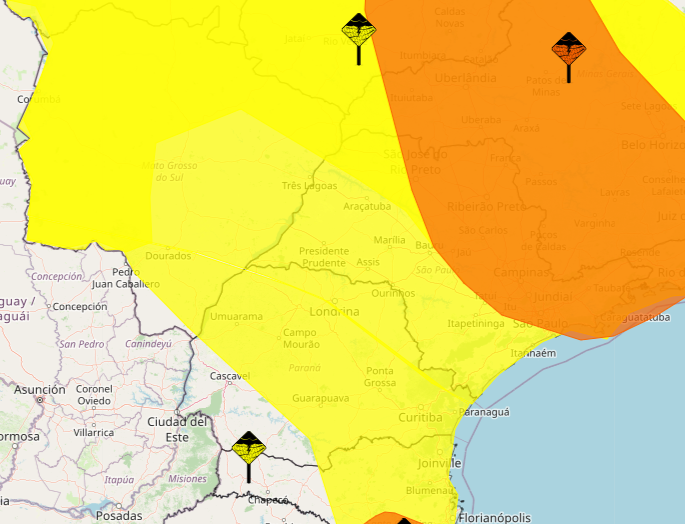 temporal alerta paraná